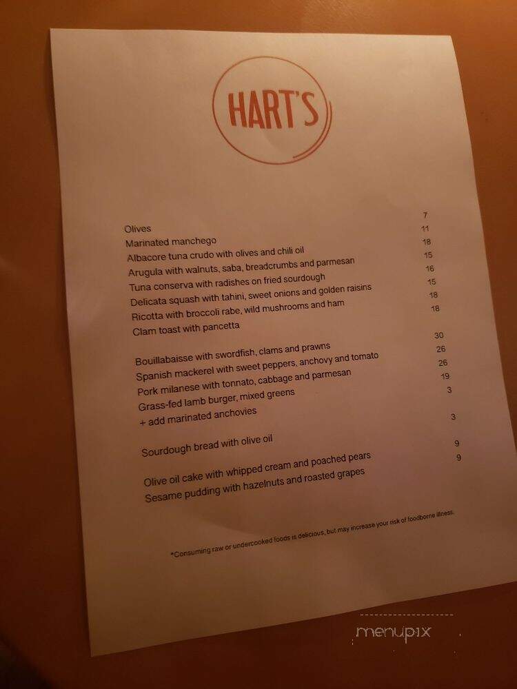 Hart's Restaurant - New York, NY