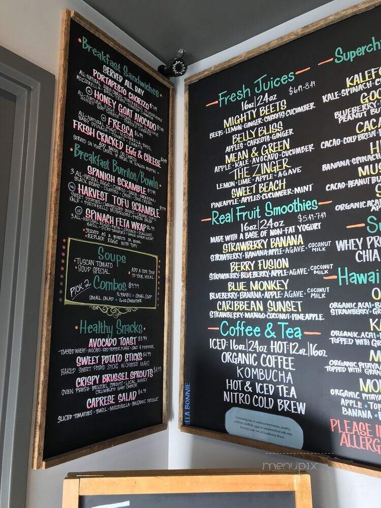 NU Cafe & Juice Bar - Somerville, MA menu_pic