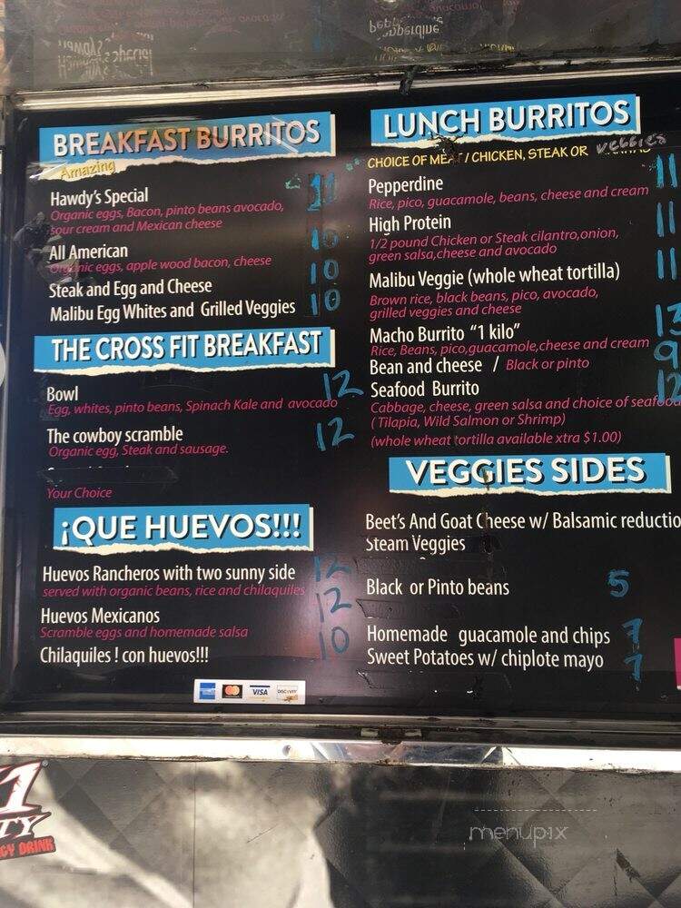Sabores de Mexico Food Truck - Malibu, CA menu_pic