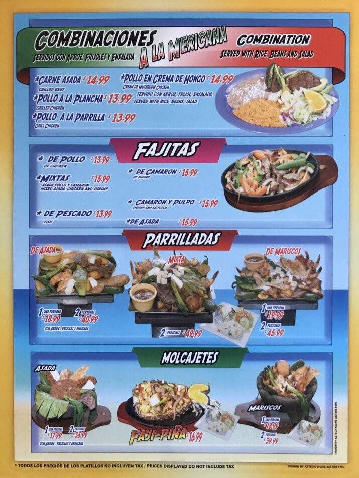 Mariscos Los Plebes - Pico Rivera, CA menu_pic