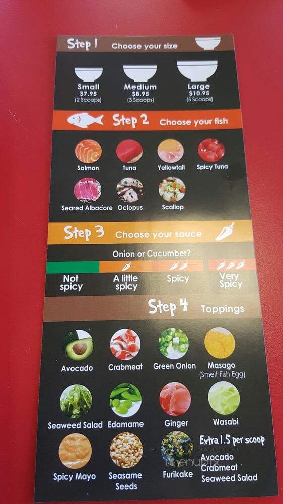Mono Poke - Los Angeles, CA menu_pic