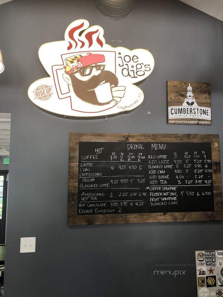 Joe Digs - Edgewater, MD menu_pic