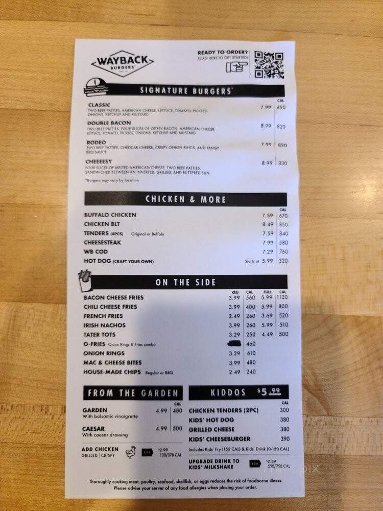 Wayback Burgers - Englewood, CO menu_pic