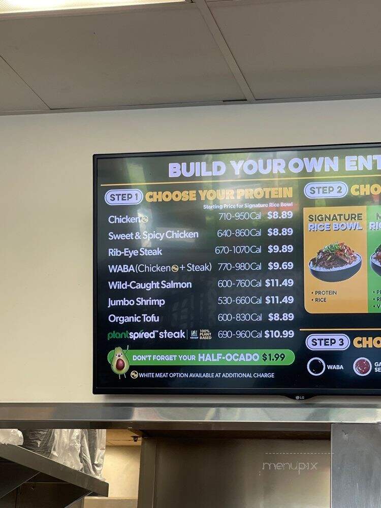 WaBa Grill - Pomona, CA menu_pic