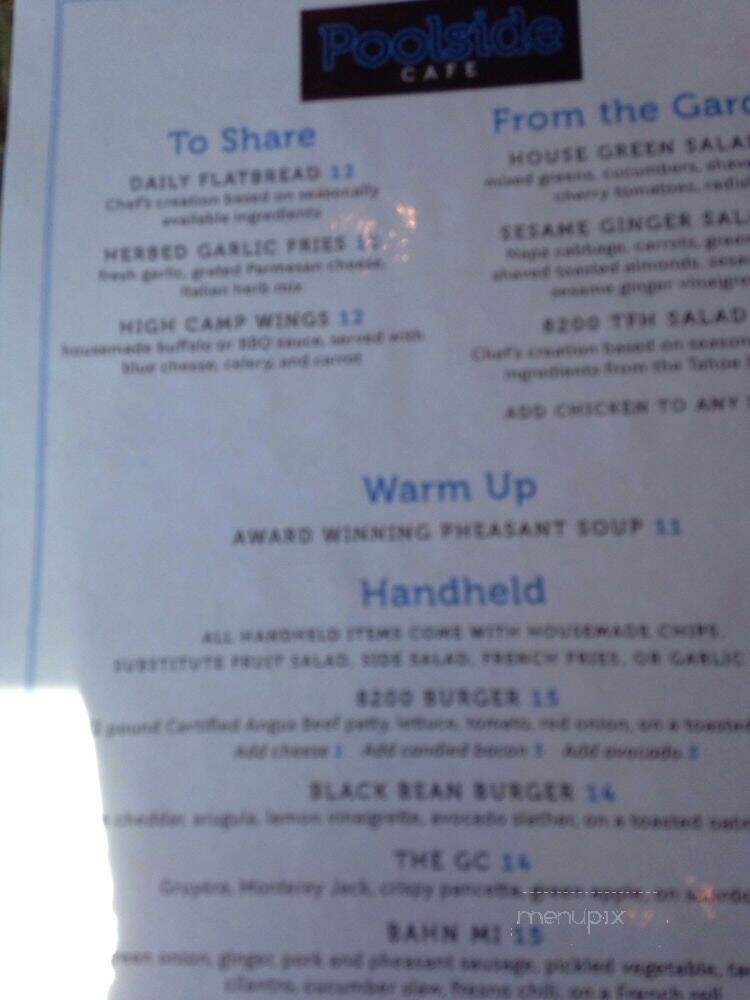 Poolside Cafe - Olympic Valley, CA menu_pic
