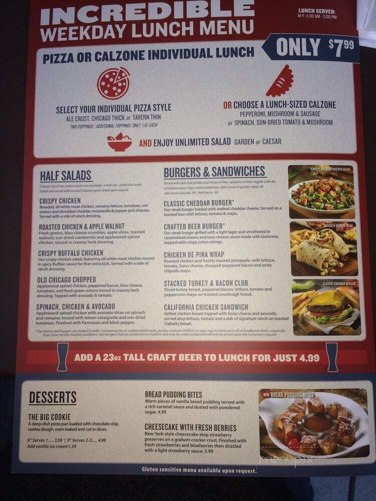 Old Chicago Pizza & Taproom - Independence, MO menu_pic