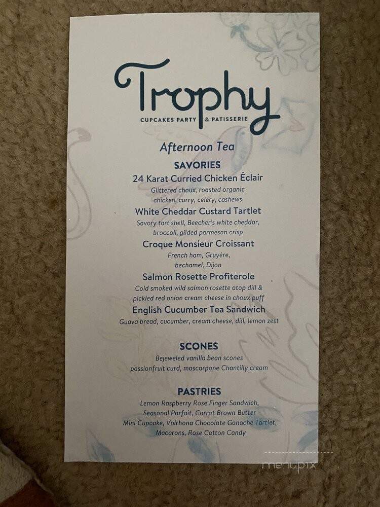 Cafe Trophy - Bellevue, WA menu_pic