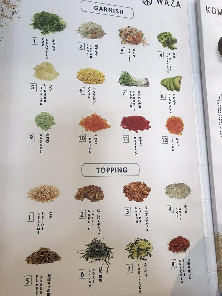 Kome Waza - New York, NY menu_pic