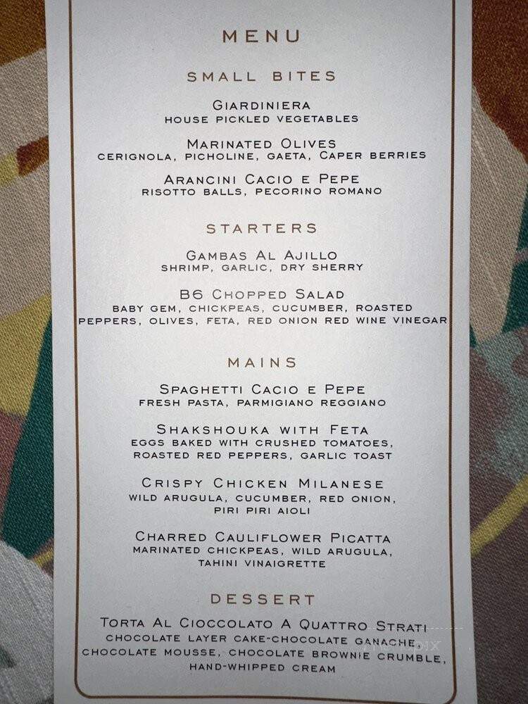 Boro6 Wine Bar - Hastings-on-Hudson, NY menu_pic