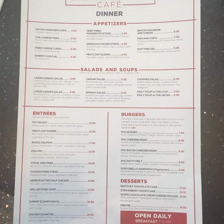 Canal Street Cafe - Milwaukee, WI menu_pic