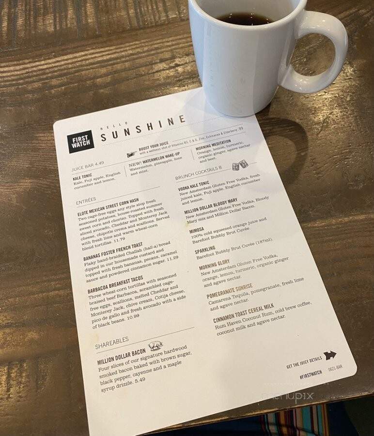 First Watch - Murfreesboro, TN menu_pic