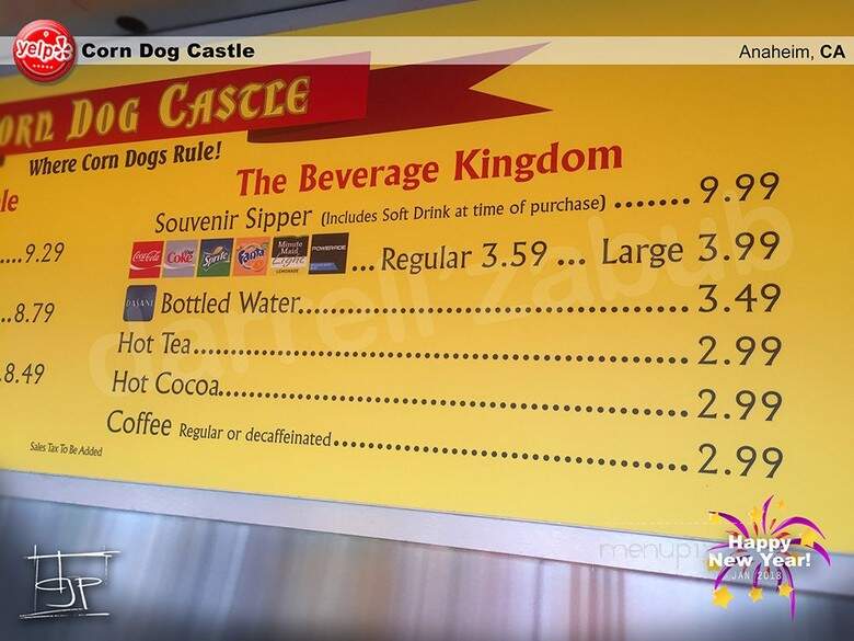 Corn Dog Castle - Anaheim, CA menu_pic