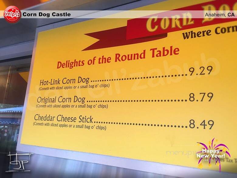 Corn Dog Castle - Anaheim, CA menu_pic