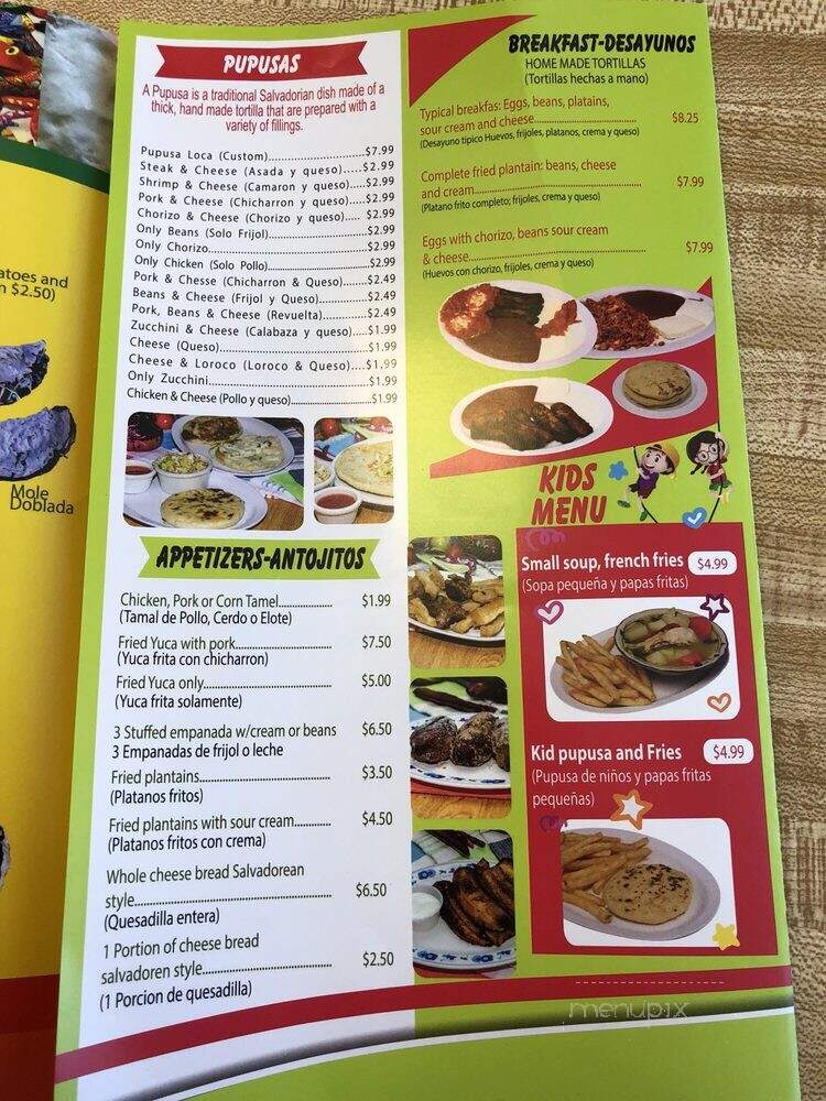 La Oaxaquena - South Salt Lake, UT menu_pic