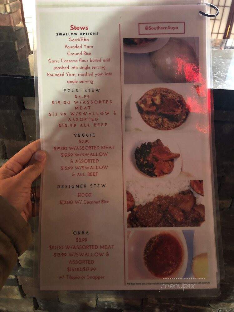 Southern Suya - Duluth, GA menu_pic