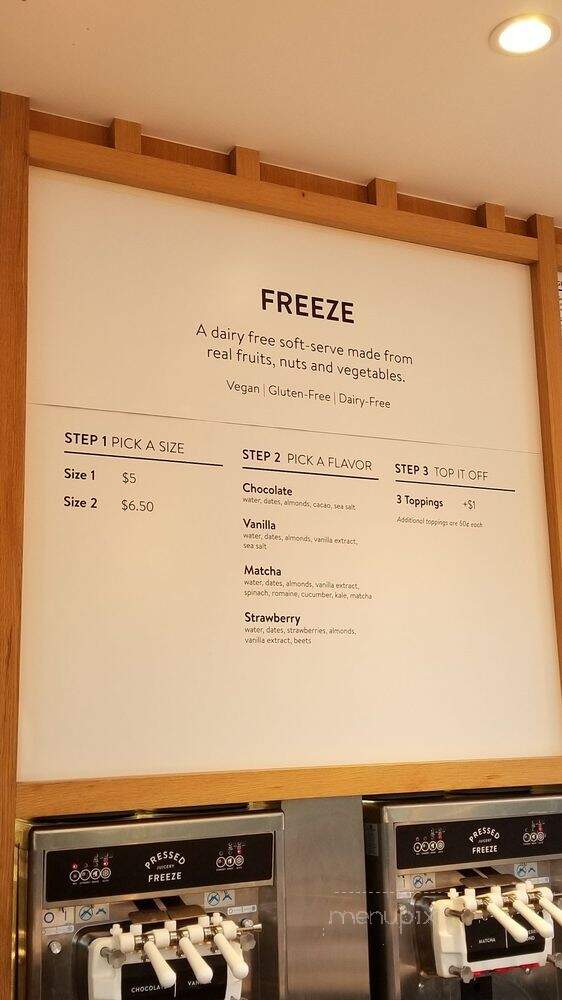 Pressed Juicery - El Segundo, CA menu_pic