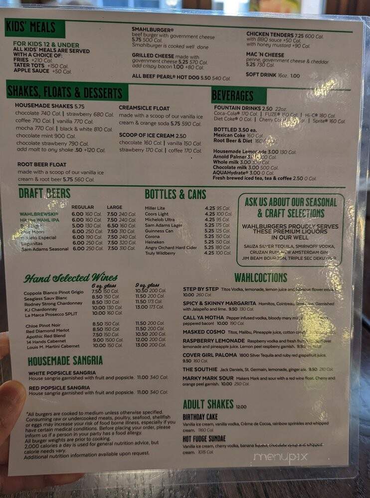 Wahlburgers - Detroit, MI menu_pic