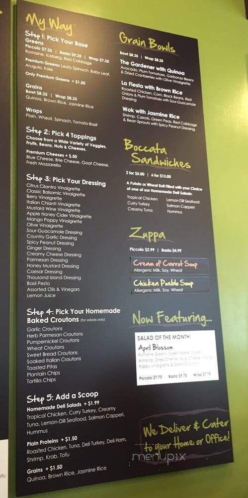 Giardino Gourmet Salads - Sunrise, FL menu_pic