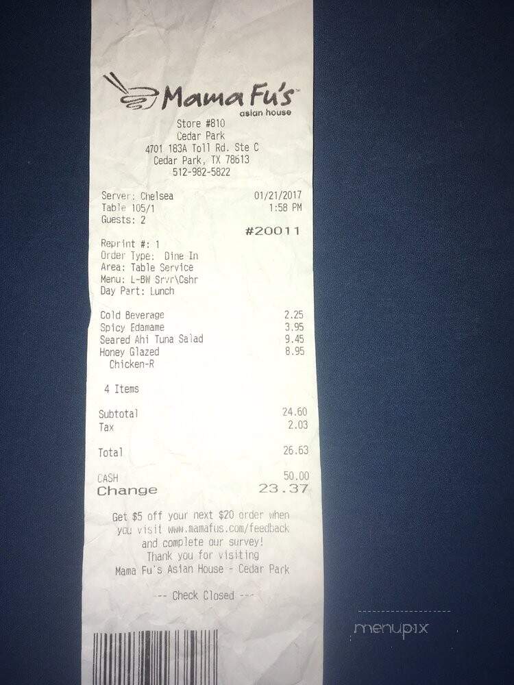 Mama Fu's Asian House - Cedar Park, TX