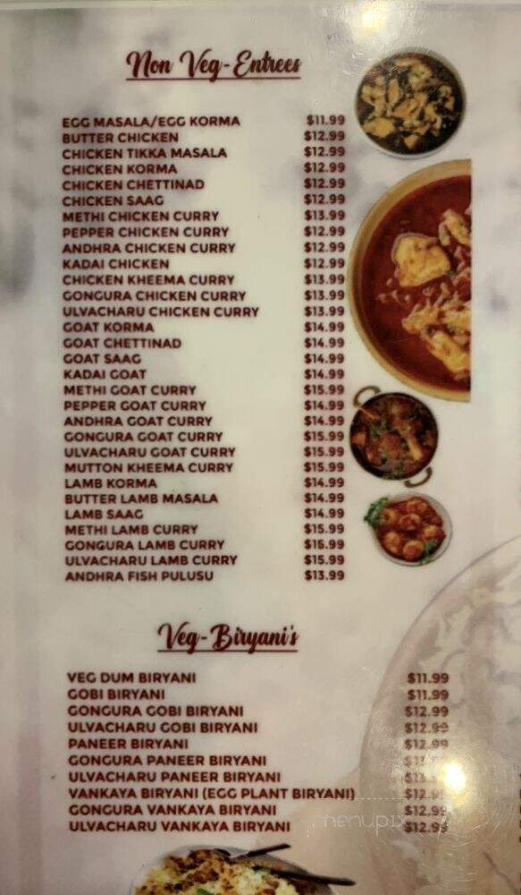 Biryani-N-Grill North - Austin, TX menu_pic