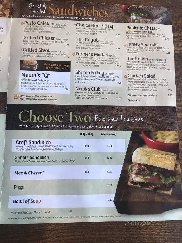 Newk's Eatery - Kennesaw, GA menu_pic