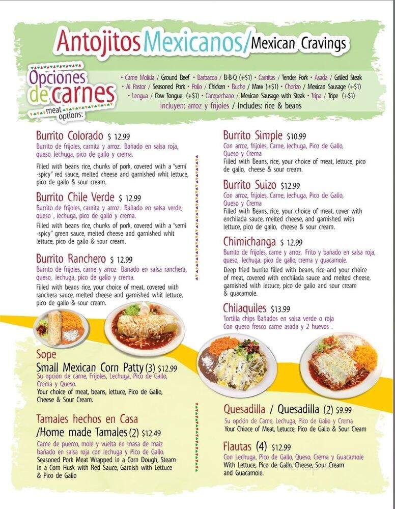Chiles Mexican Restaurant - Tampa, FL menu_pic