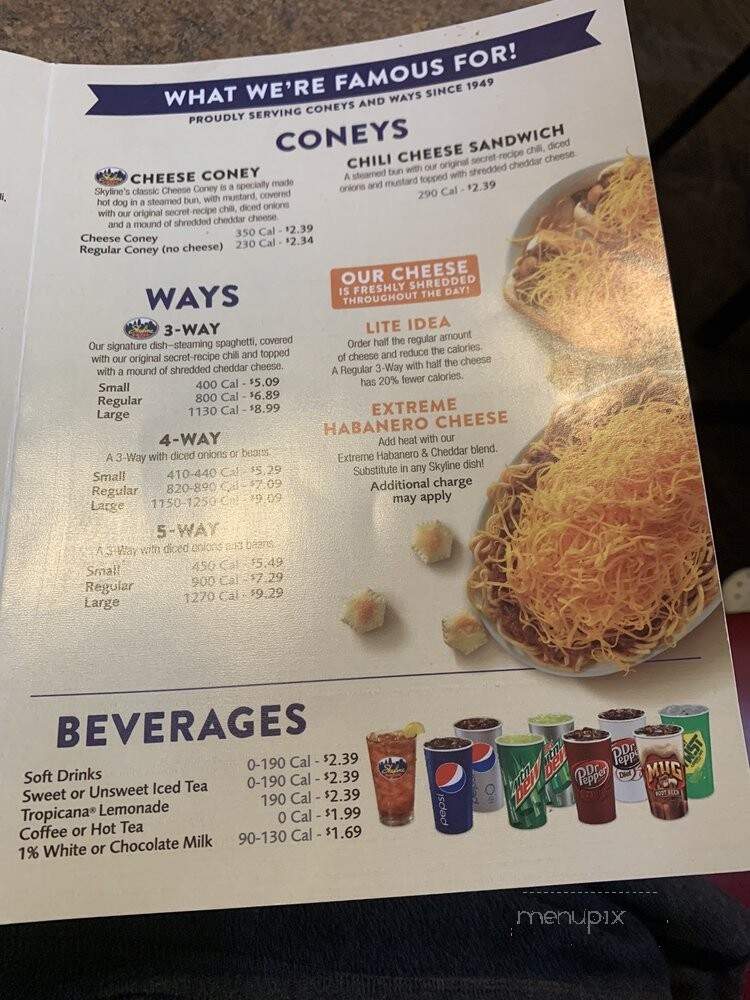 Skyline Chili - West Harrison, IN menu_pic