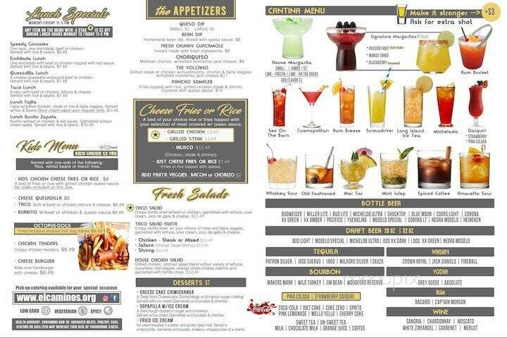 El Camino's - Salem, IN menu_pic