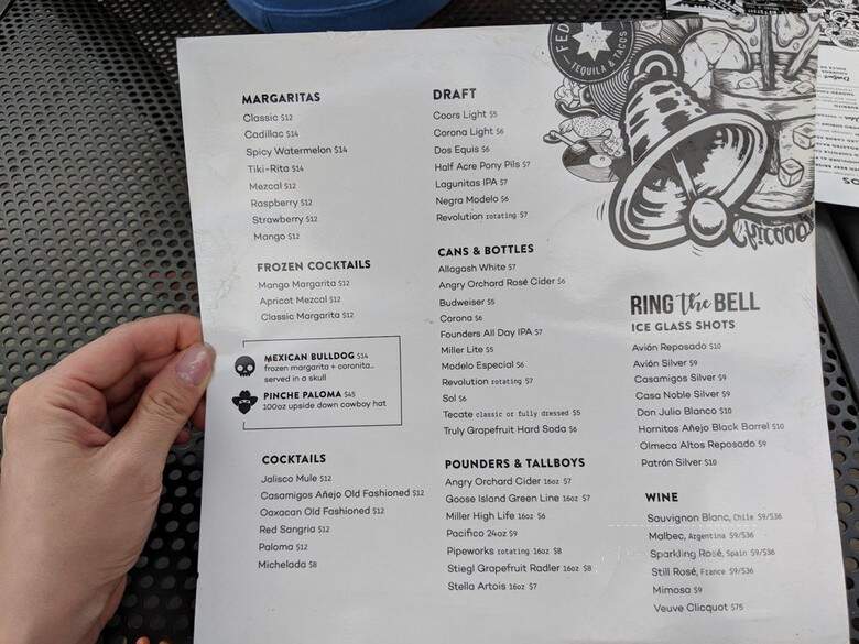 Federales - Chicago, IL menu_pic