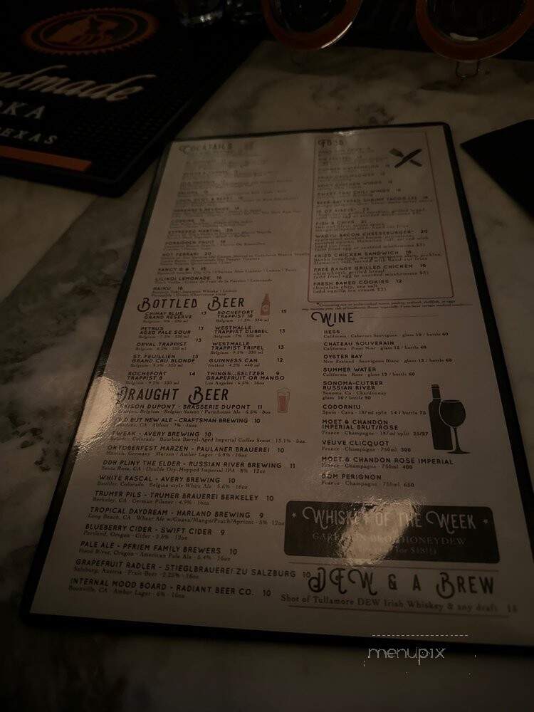 The Phoenix - Los Angeles, CA menu_pic