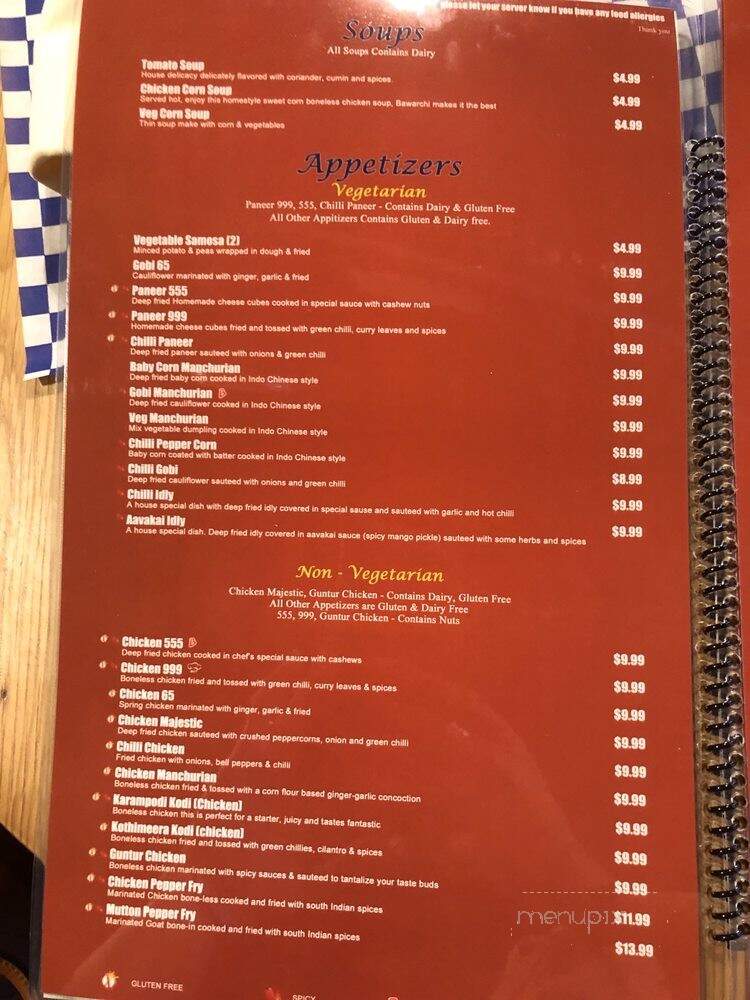 Bawarchi Biryani Point - Fort Collins, CO menu_pic