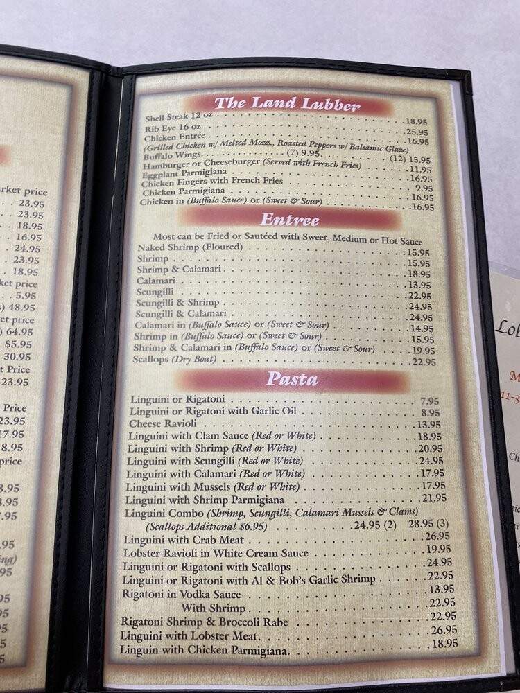 Lobster House Joe's - Staten Island, NY menu_pic