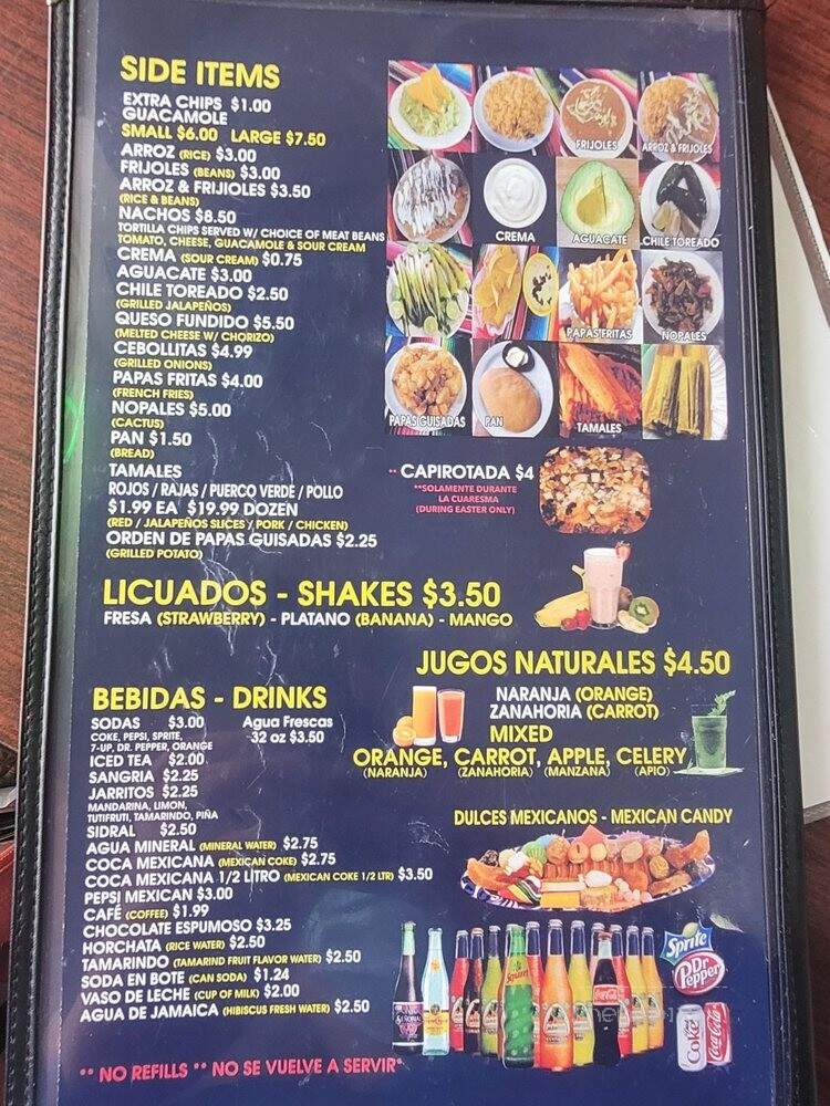 Burritos Locos #2 - Hurst, TX menu_pic