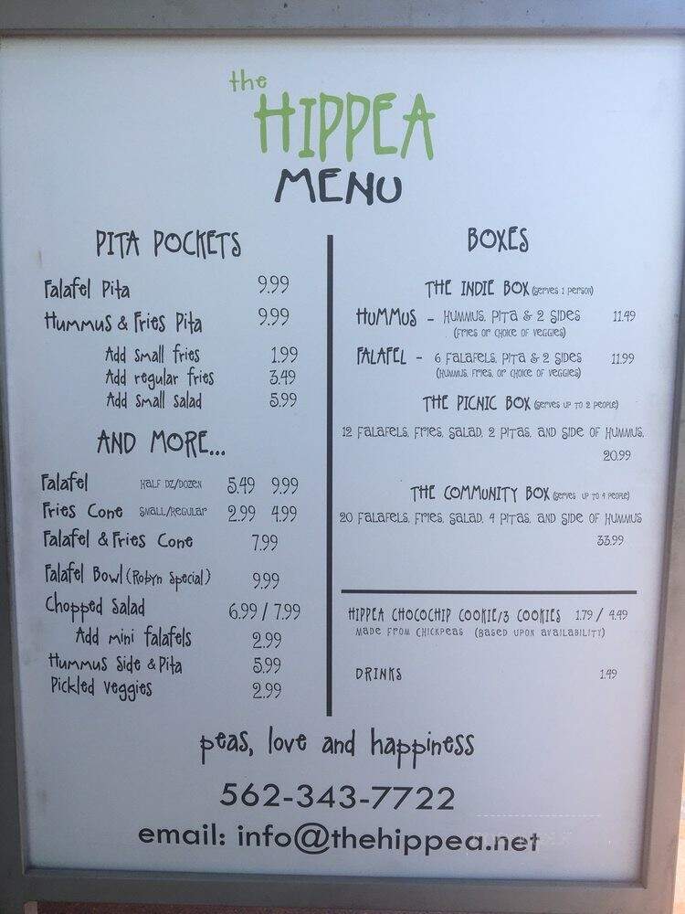 The HipPea - Long Beach, CA menu_pic