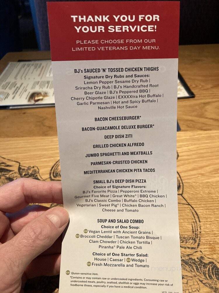 BJ's Restaurant & Brewhouse - Upper Saint Clair, PA menu_pic