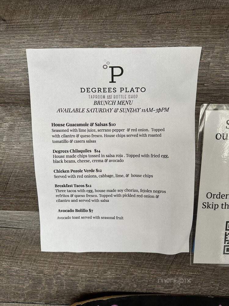 Degrees Plato - Oakland, CA menu_pic
