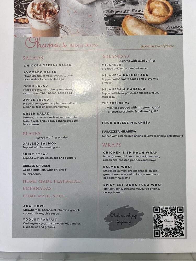 Amarena Bakery & Bistro - Lauderhill, FL menu_pic