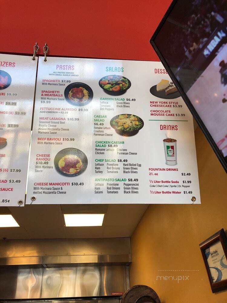 Mik's Pizza - Oxnard, CA menu_pic