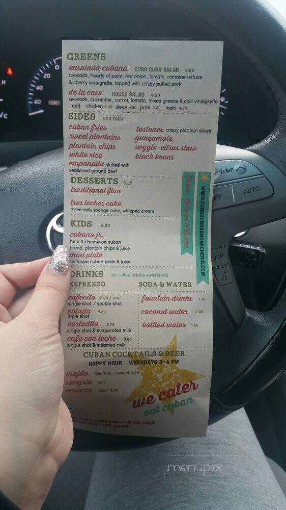 Cuba Cuba Sandwicheria - Denver, CO menu_pic