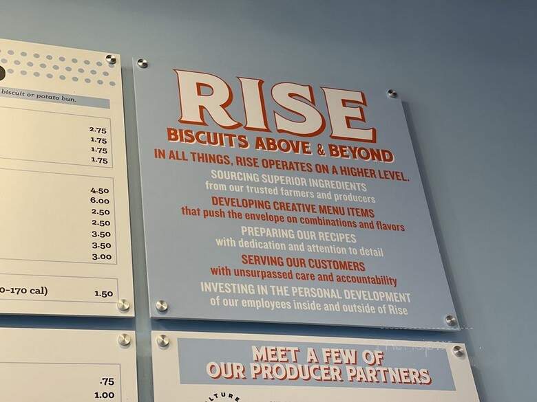 Rise Biscuits & Donuts - Raleigh, NC menu_pic