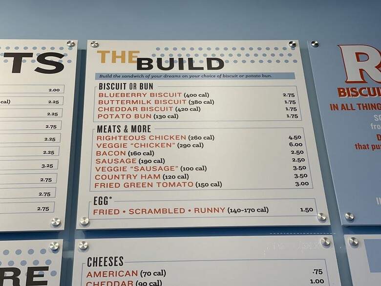 Rise Biscuits & Donuts - Raleigh, NC menu_pic