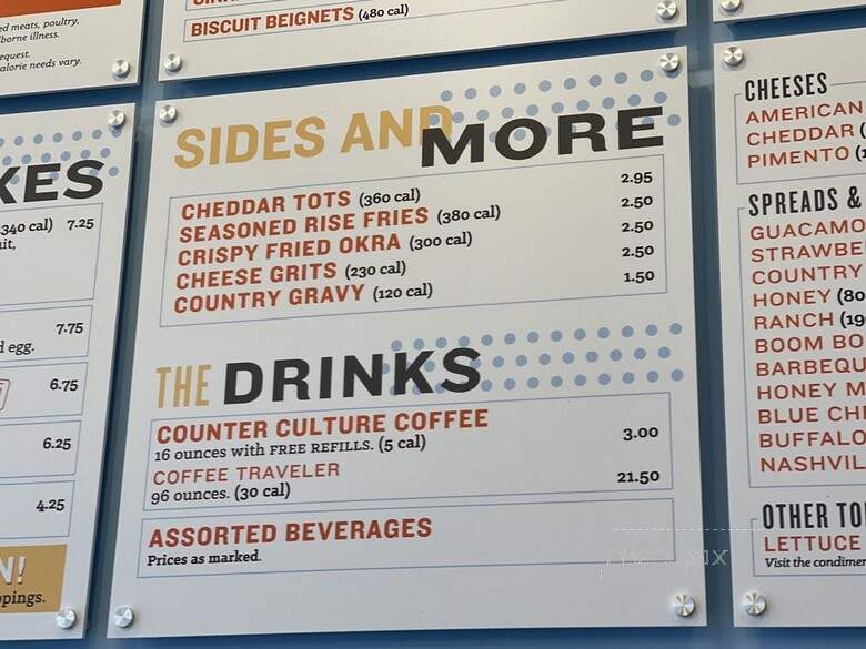 Rise Biscuits & Donuts - Raleigh, NC menu_pic