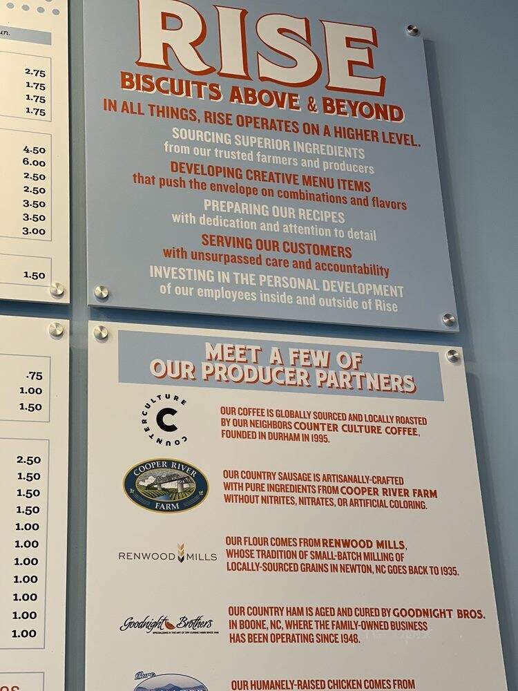 Rise Biscuits & Donuts - Raleigh, NC menu_pic