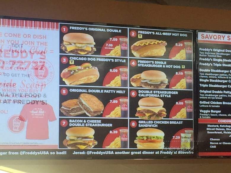 Freddy's Frozen Custard & Steakburgers - Duluth, GA menu_pic