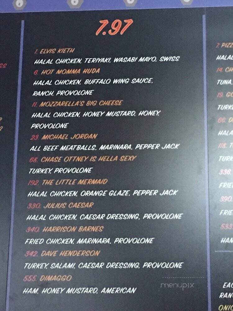 Ike's Place - Chico, CA menu_pic