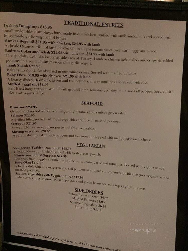 Cinar Turkish Restaurant - West Caldwell, NJ menu_pic