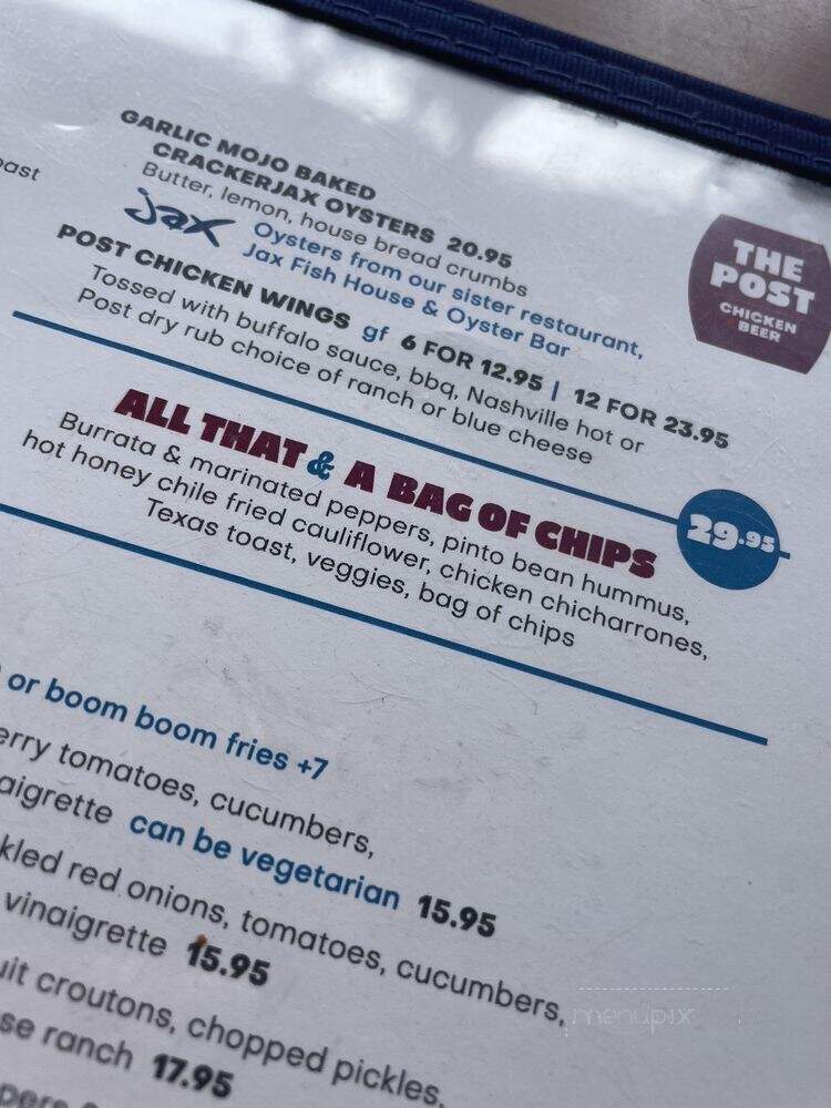 The Post Chicken & Beer - Denver, CO menu_pic