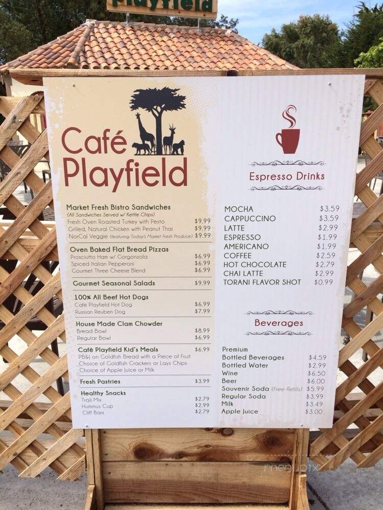 Cafe Playfield - San Francisco, CA menu_pic