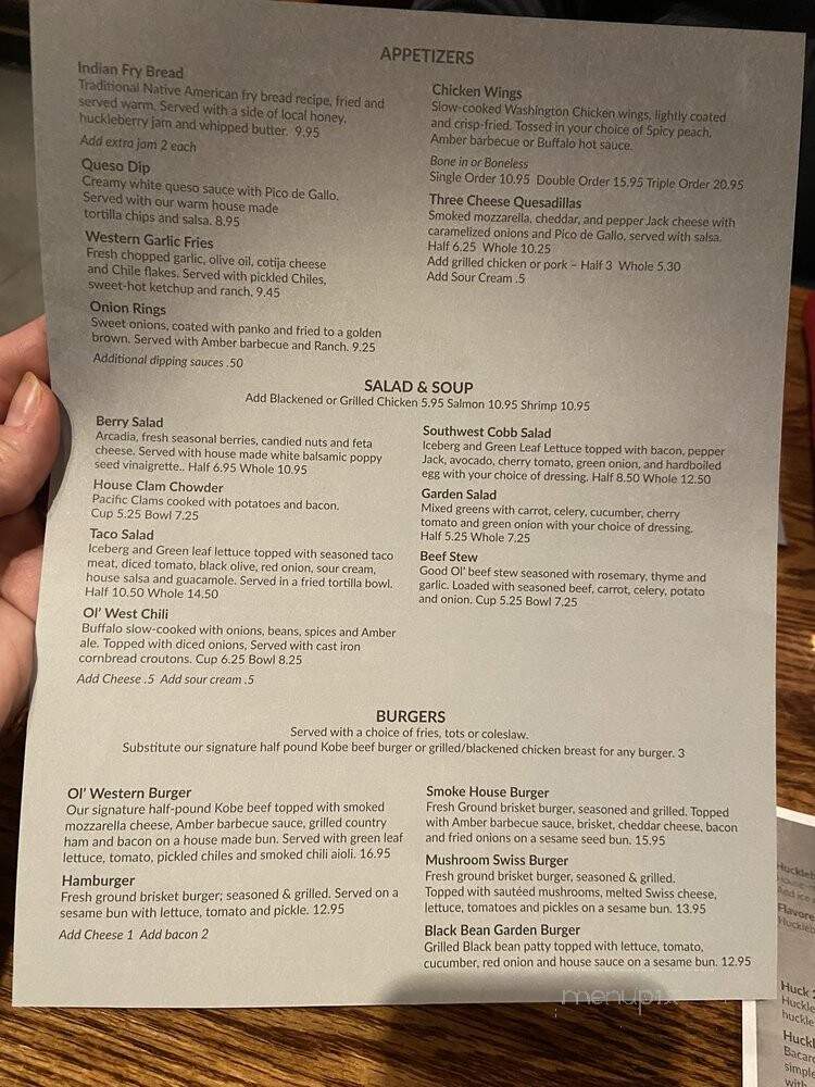 Red Tail Bar & Grill - Worley, ID menu_pic