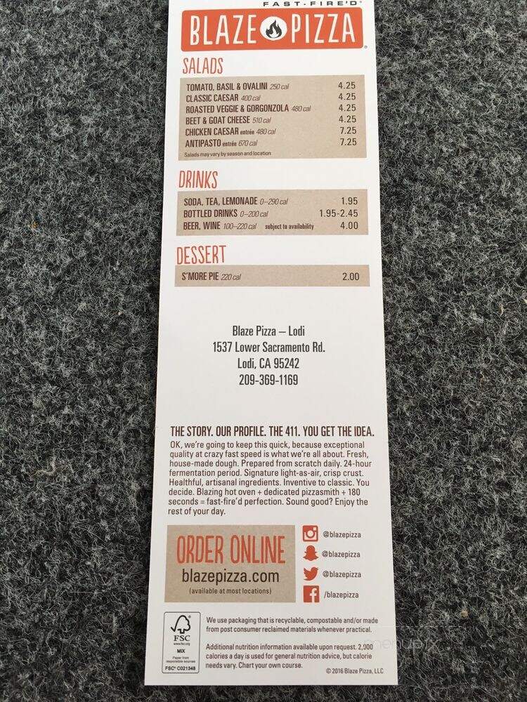 Blaze Fast-Fire'd Pizza - Lodi, CA menu_pic